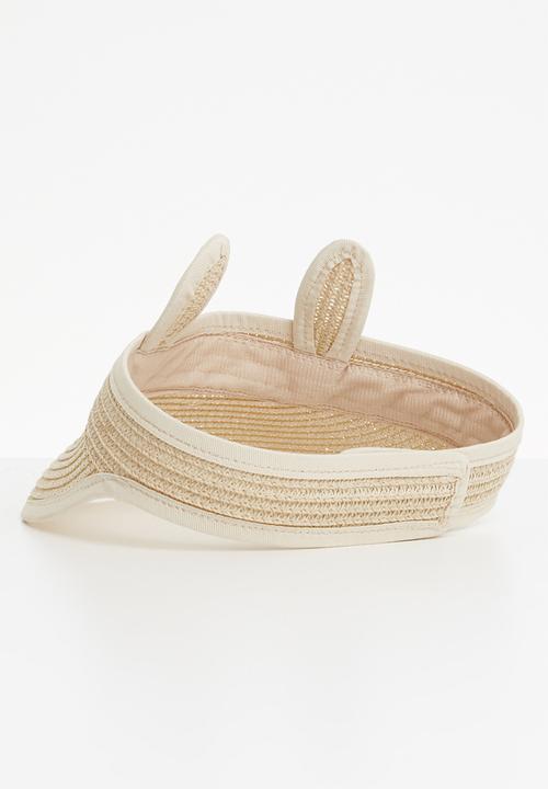 Superbalist - Kids girls ear straw hat - beige