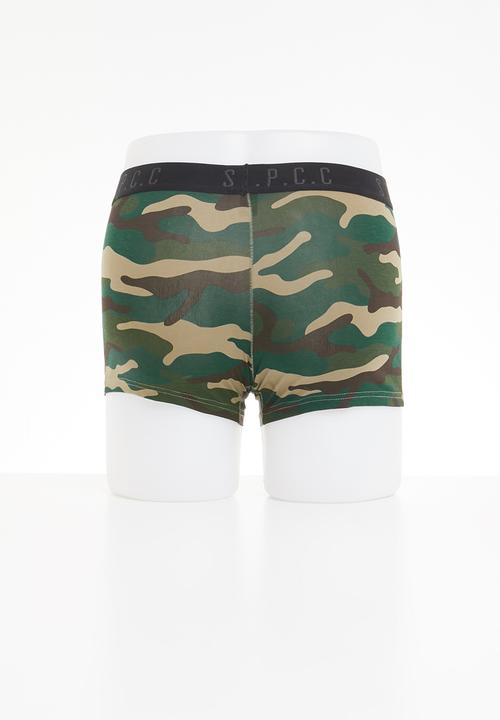 S.P.C.C - 2 Pack underwear - Black and camo