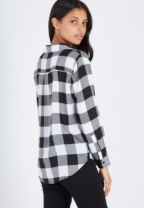 Supré  - Check shirt - black & white