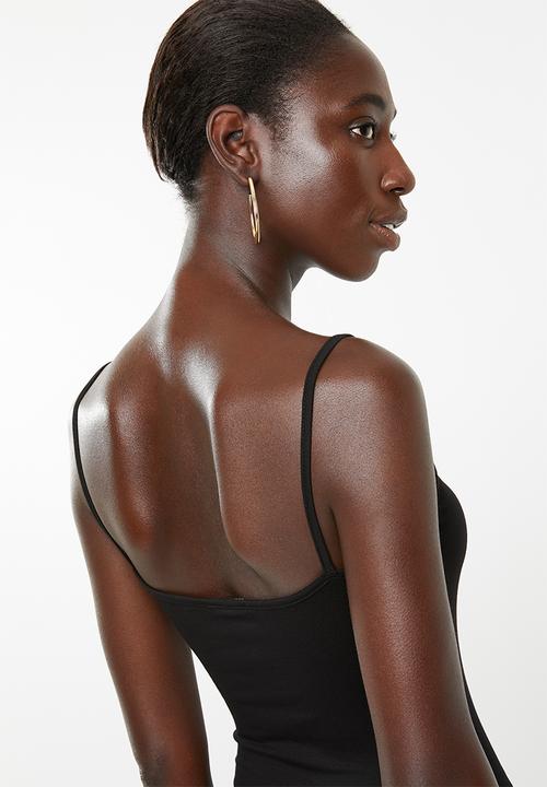 Superbalist - 2pk Cami bodysuit - black & pink 