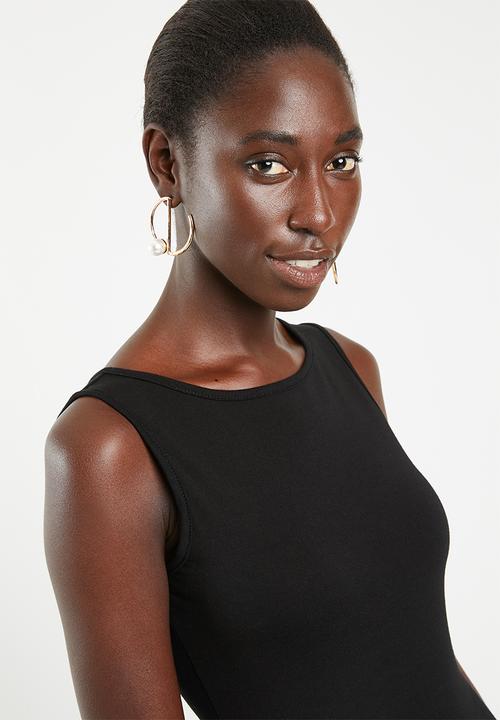 Superbalist - 2Pack boatneck bodysuit - black and white