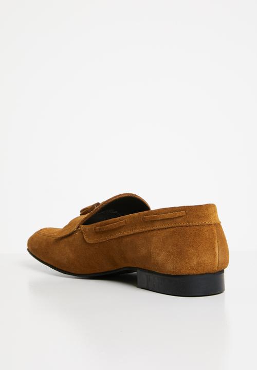 Superbalist - Suede fringe loafer - tan 