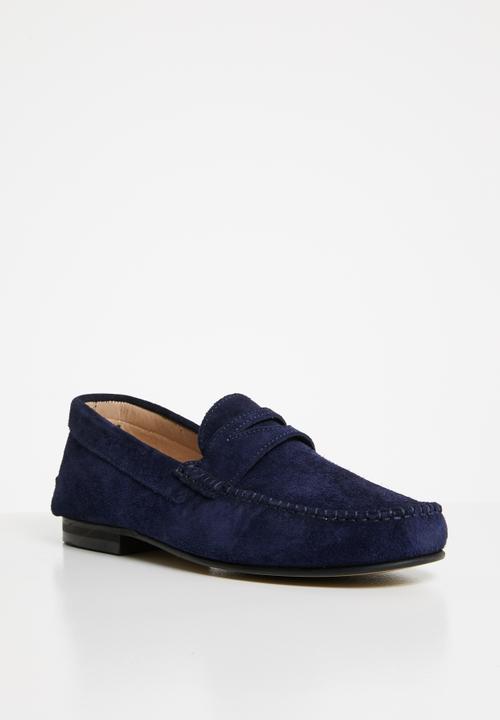 Superbalist - Pete suede mocassin - navy 