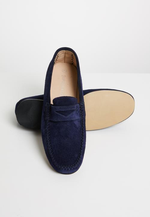 Superbalist - Pete suede mocassin - navy 