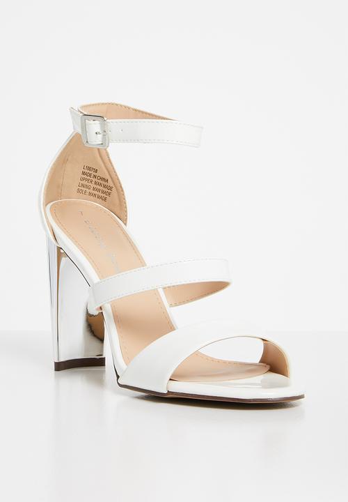 SISSY BOY - Strappy heels - white