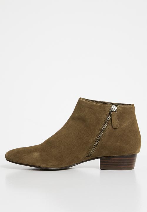MANGO - Suede ankle boots - brown