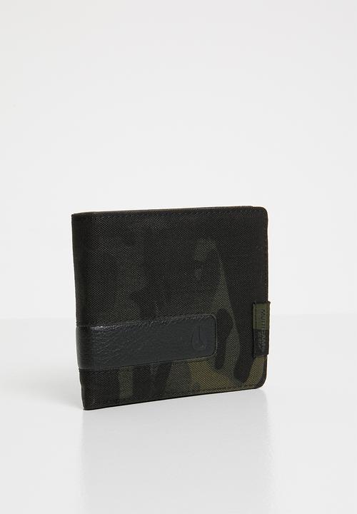 Nixon - Showdown bi-fold zip wallet - black & khaki