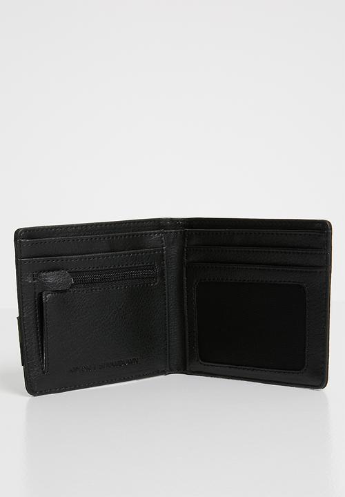 Nixon - Showdown bi-fold zip wallet - black & khaki