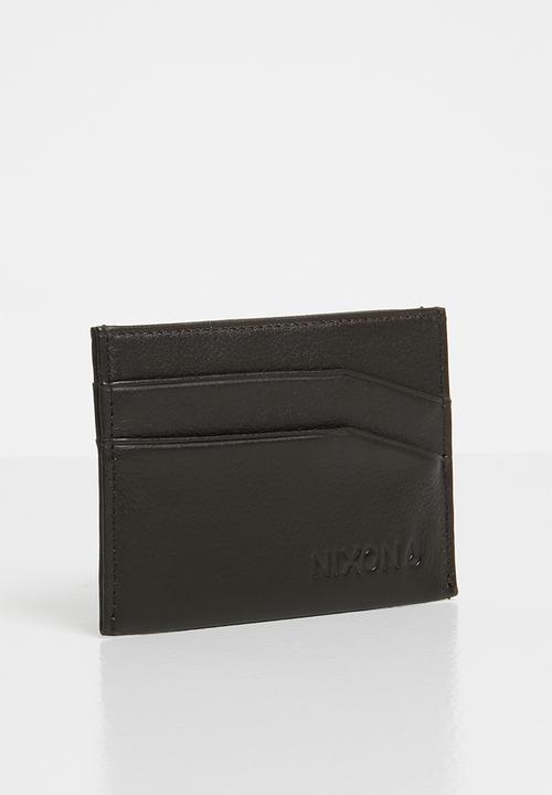 Nixon - Flaco leather card wallet - brown