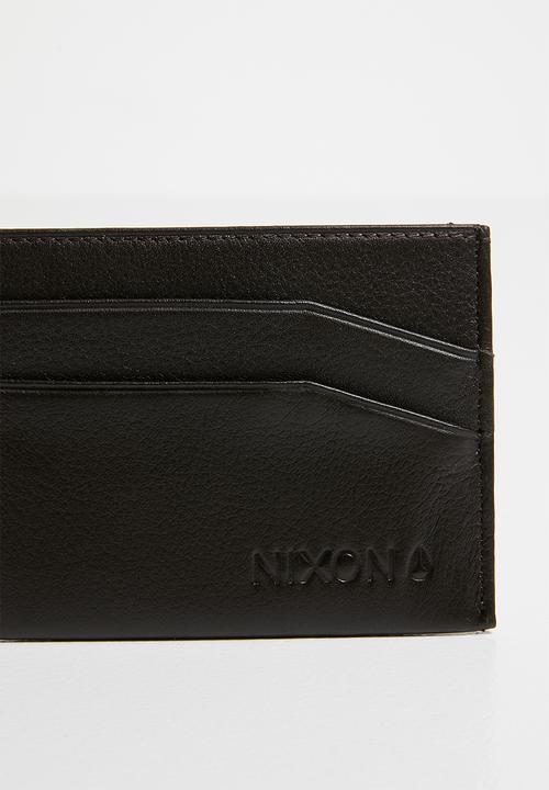 Nixon - Flaco leather card wallet - brown
