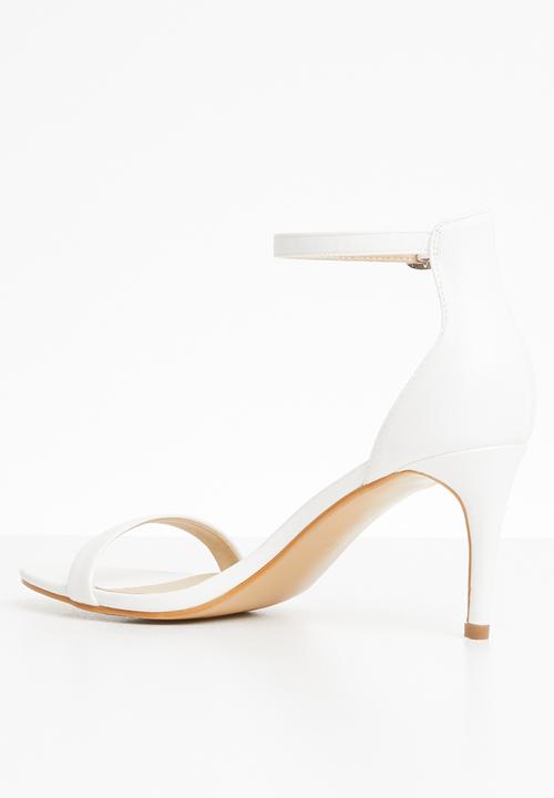 Truffle - Barely there low heel sandals - white