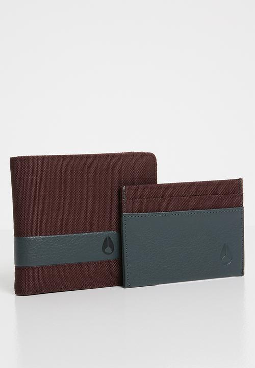 Nixon - Showtime bi-fold ID zip wallet - Burgundy