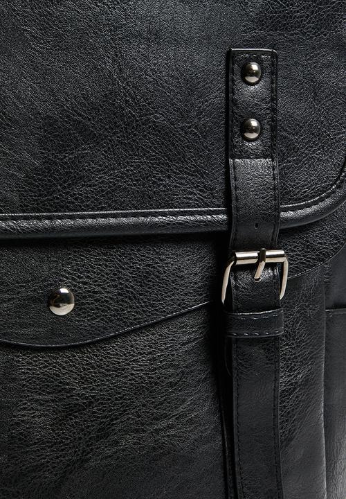 Superbalist - Nick faux leather backpack - black