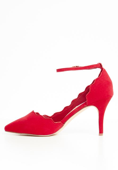 Madison® - Ankle strap heels - red