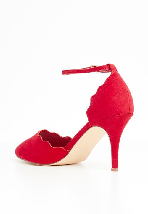Madison® - Ankle strap heels - red