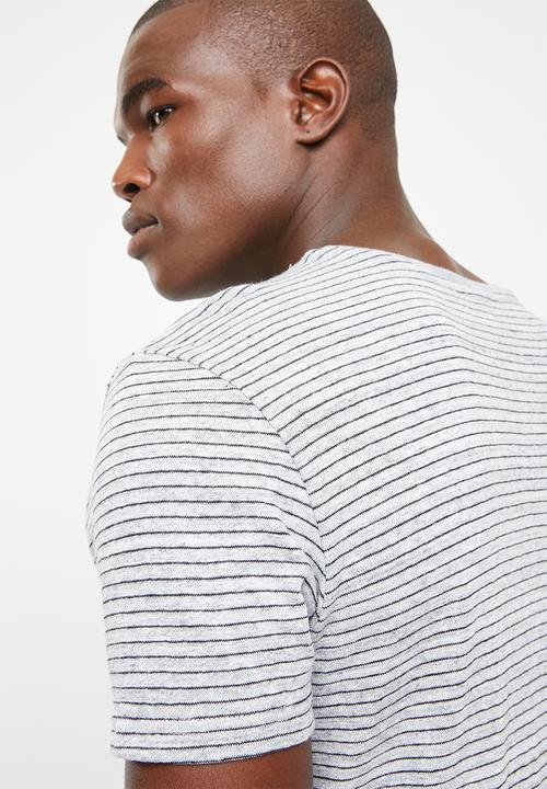 STYLE REPUBLIC - Casual stripe T-shirt - grey