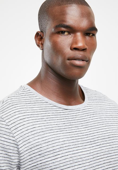 STYLE REPUBLIC - Casual stripe T-shirt - grey