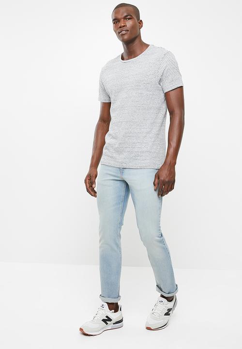 STYLE REPUBLIC - Casual stripe T-shirt - grey