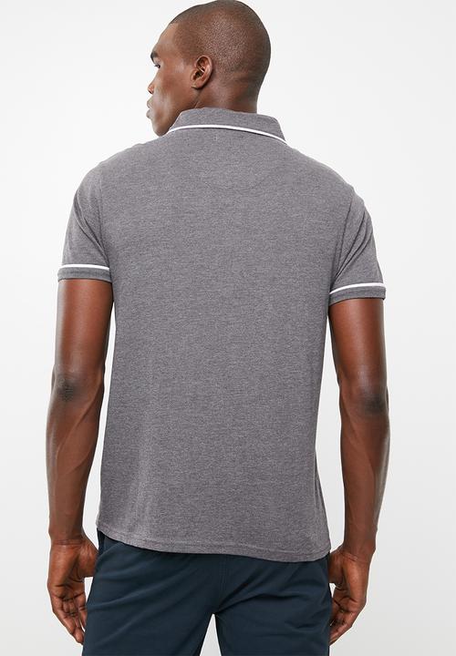 STYLE REPUBLIC - Block pique golfer -  charcoal