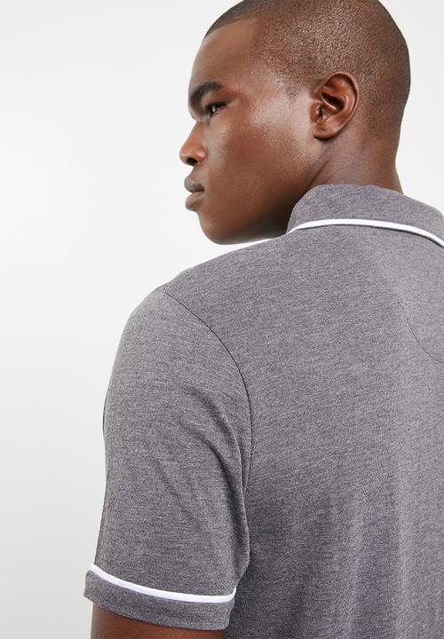 STYLE REPUBLIC - Block pique golfer -  charcoal