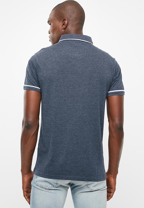STYLE REPUBLIC - Block pique golfer - blue