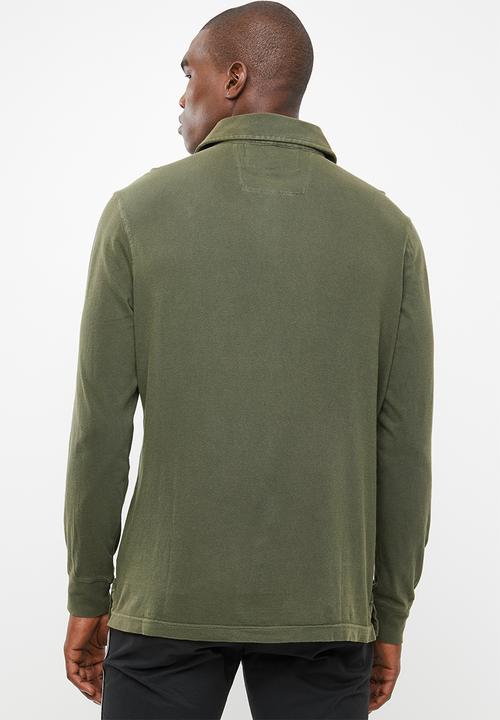 STYLE REPUBLIC - Pigment long sleeve golfer - green