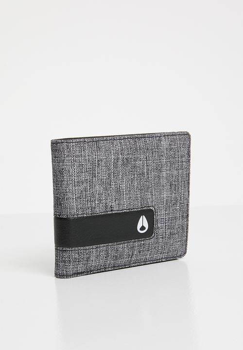 Nixon - Showdown bi-fold zip wallet  - grey 