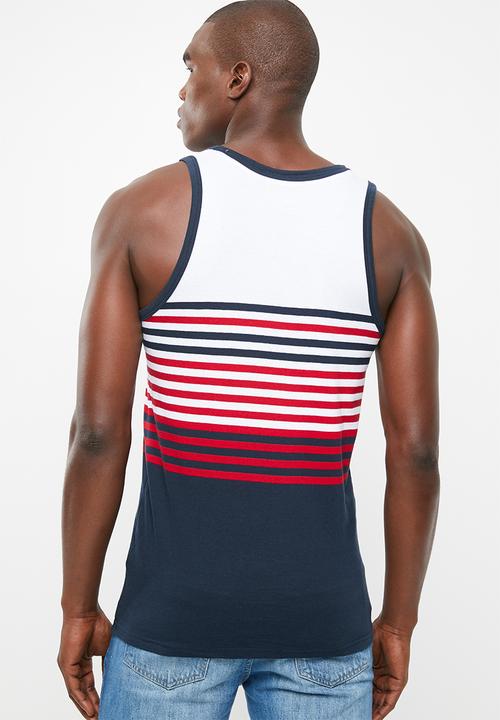 Brave Soul - Naval scoop neck vest - red