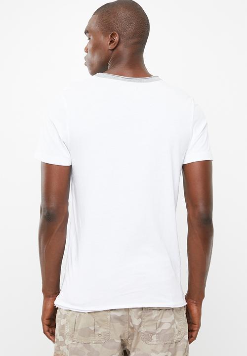 Brave Soul - Haus short sleeve tee - white