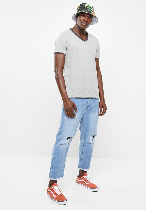 Brave Soul - Haus short sleeve tee - grey