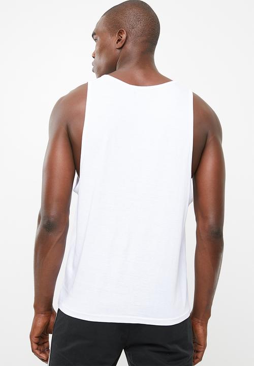 Brave Soul - Deakin scoop neck vest - white