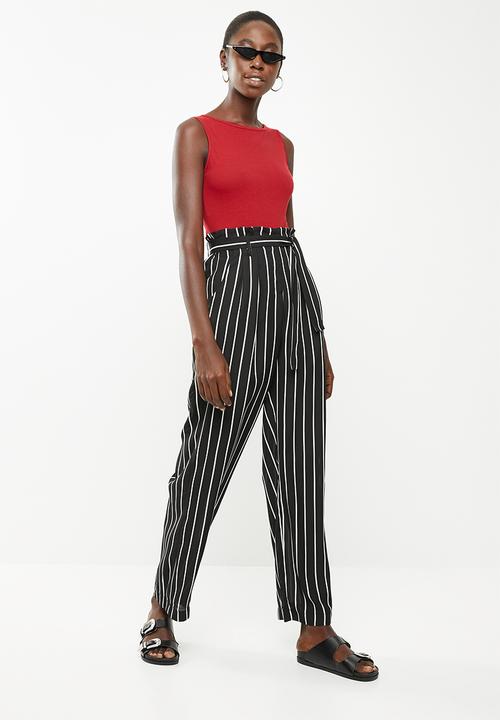 Superbalist - 2 pack boatneck bodysuit - red & white