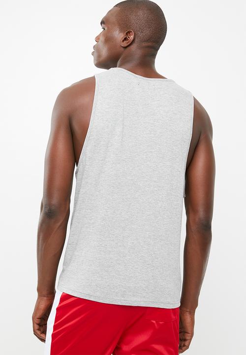 Brave Soul - Deakin scoop neck vest - grey