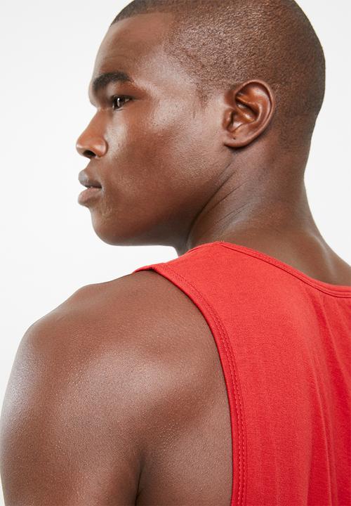 Brave Soul - Cacti scoop neck vest - red