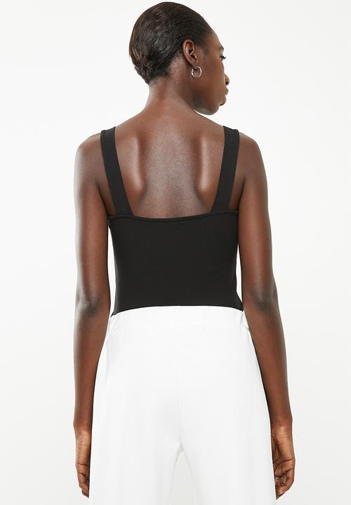 Superbalist - 2 Pack square neck vest - red & black
