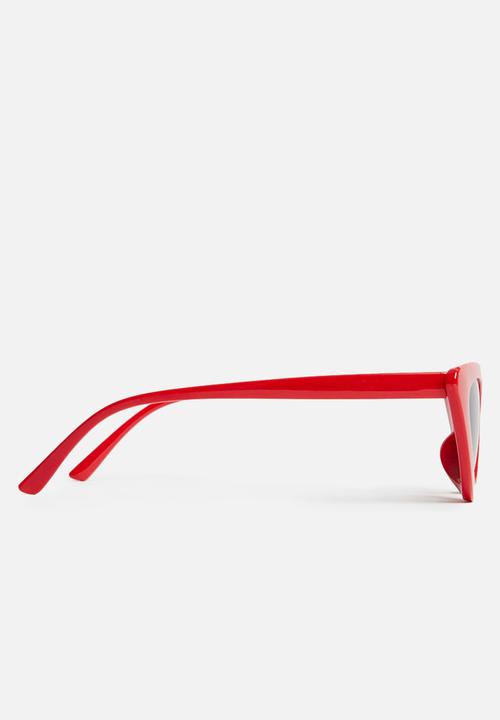 Superbalist - Kids girls cats eye sunglasses - red