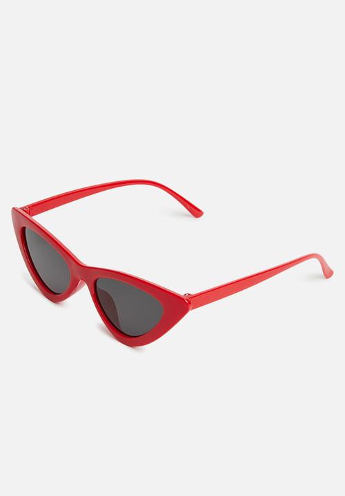 Superbalist - Kids girls cats eye sunglasses - red