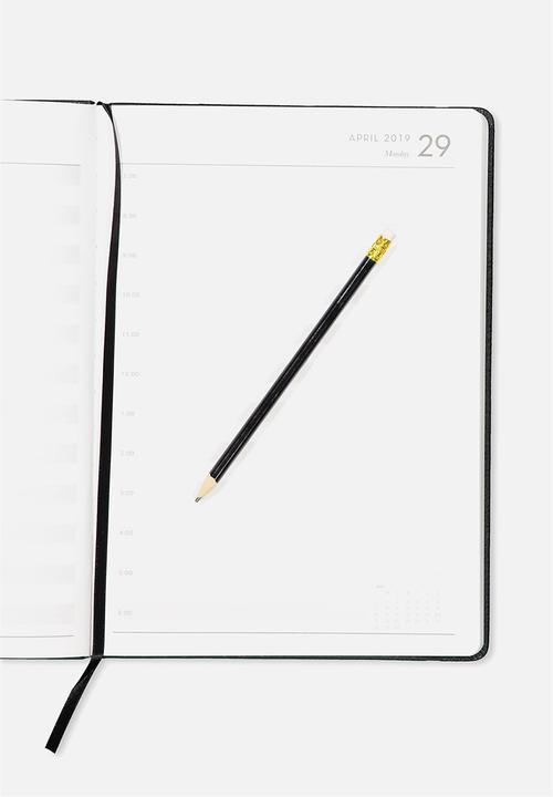 Typo - 2019 a4 daily buffalo diary - black