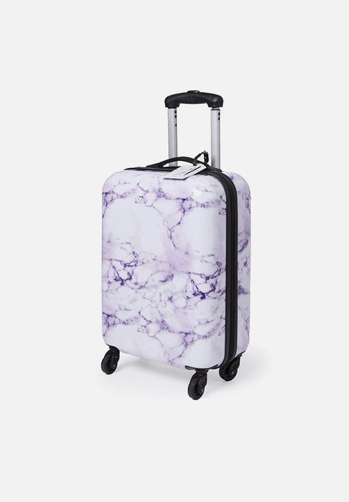 small marble suitcase