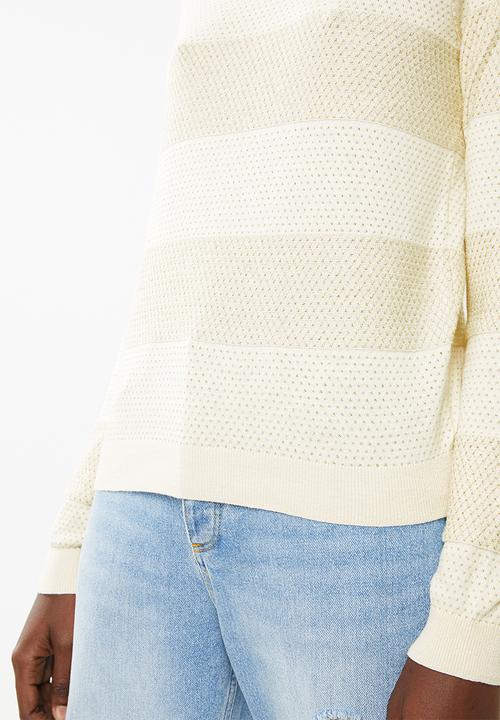 Vero Moda - Francine long sleeve button back cardi - cream 
