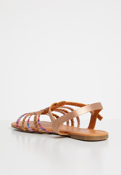 Sarah J - Strappy sandals  - rose gold