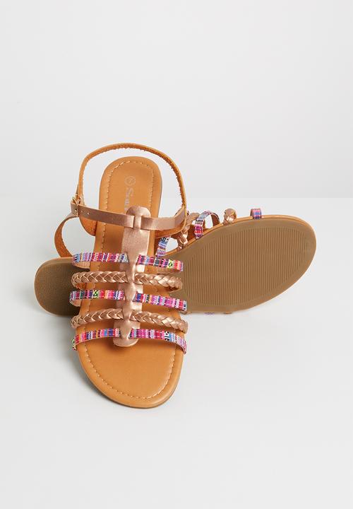 Sarah J - Strappy sandals  - rose gold