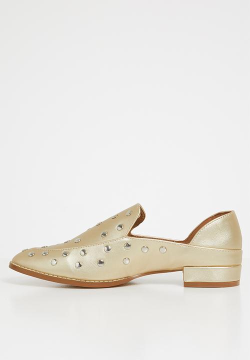 Miss Black - Anovic loafers - gold