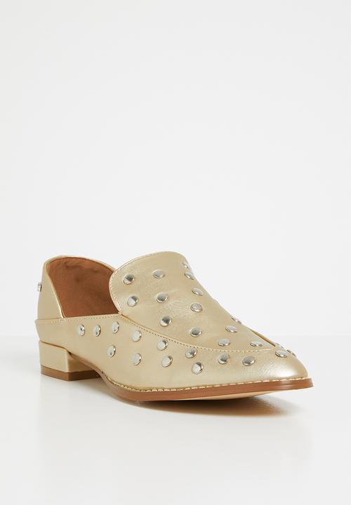 Miss Black - Anovic loafers - gold
