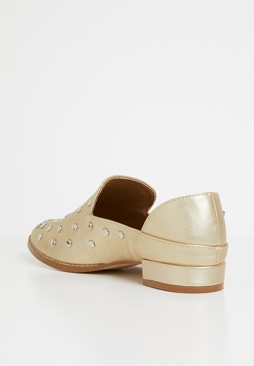 Miss Black - Anovic loafers - gold