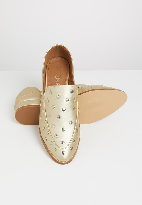 Miss Black - Anovic loafers - gold