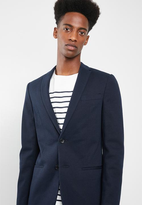 New Look - Pique blazer - navy 