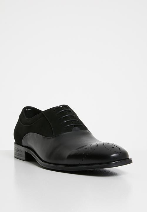 POLO - Oxford punched vamp - black