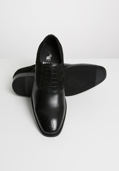POLO - Oxford punched vamp - black