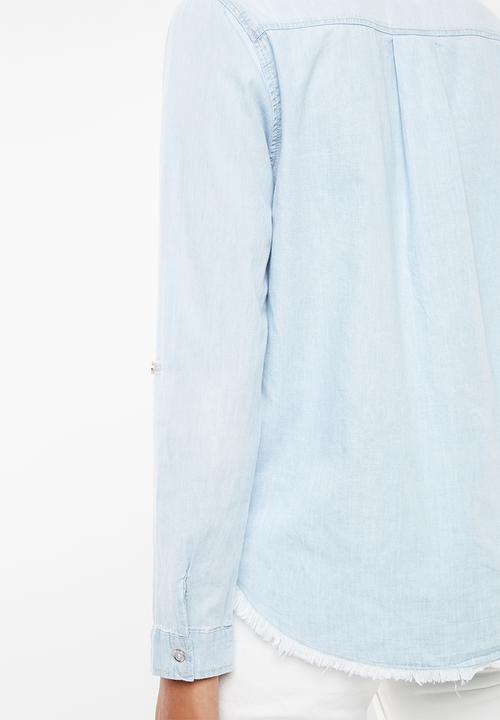Revenge - Pearl denim shirt - blue